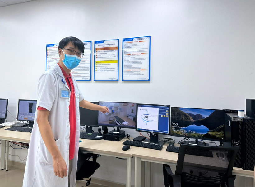 Các cơ sở y tế triển khai chuyển đổi số, hồ sơ bệnh án điện tử là nhiệm vụ trọng tâm. (Ảnh: T.G/Vietnam+)