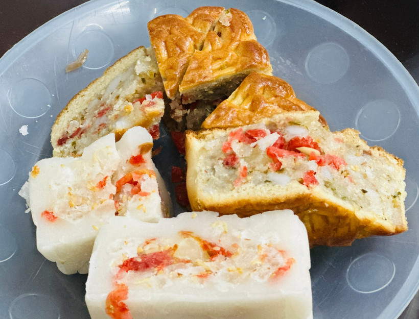 Bánh Trung Thu với nhiều mẫu mã và chủng loại. (Ảnh: PV/Vietnam+)