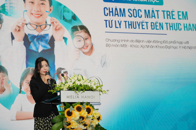 Hội thảo khoa học với chủ đề Chăm sóc mắt trẻ em - Từ lý thuyết đến thực hành. (Ảnh: PV/Vietnam+)