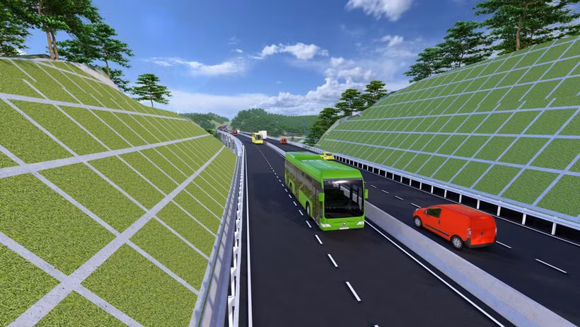 Phối cảnh một dự án đường bộ cao tốc. (Ảnh: PV/Vietnam+)