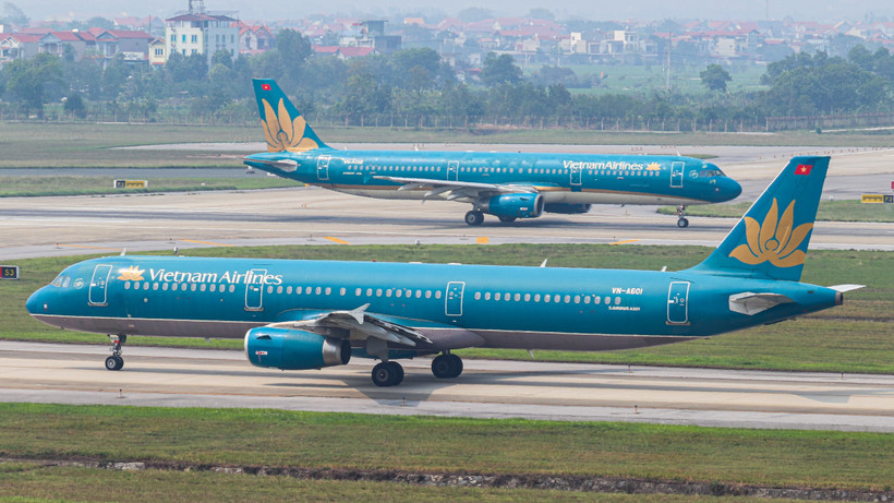 Vietnam Airlines tiếp tục tăng chuyến bay phục vụ Tết Nguyên đán 2026. (Ảnh: PV/Vietnam+)