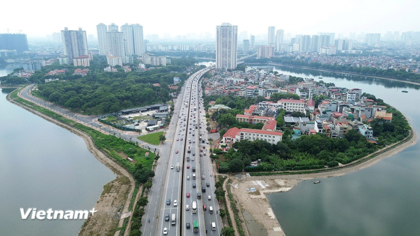 Các tuyến vành đai đều có chức năng, vai trò kết nối giao thông với hầu hết các tuyến đường trục hướng tâm. (Ảnh: Hoài Nam/Vietnam+)