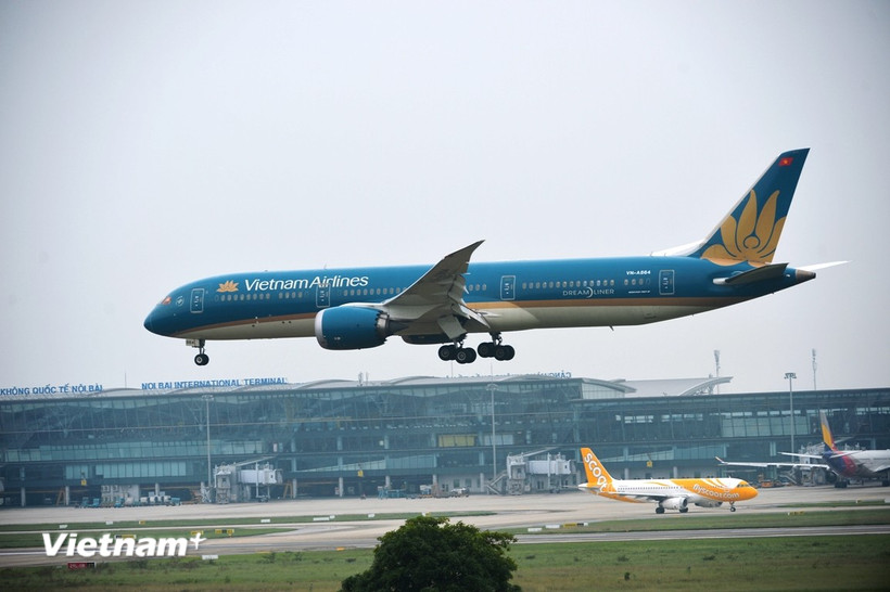 Máy bay của Vietnam Airlines. (Ảnh: PV/Vietnam+)