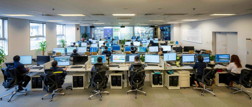 Với mô hình phối hợp ra quyết định, Cảng hàng không Quốc tế Nội Bài đã nâng cao năng lực điều hành bay. (Ảnh: PV/Vietnam+)