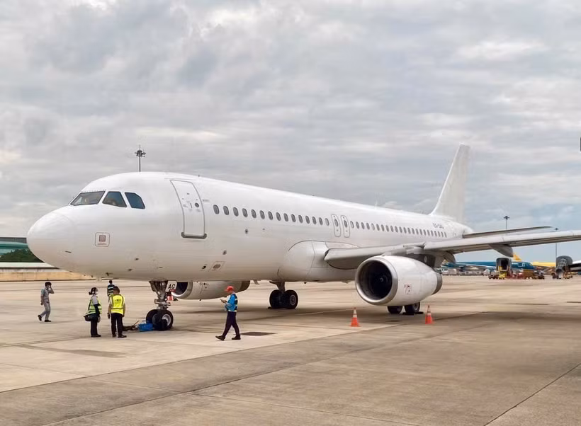 Vietnam Airlines tiếp tục thuê và đưa vào khai thác 2 tàu bay Airbus A320. (Ảnh: PV/Vietnam+)