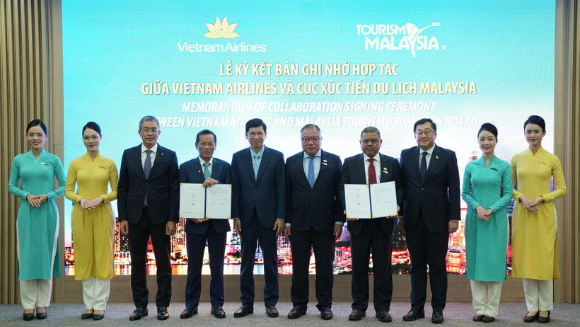 Vietnam Airlines hợp tác chiến lược với Du lịch Malaysia, quảng bá điểm đến. (Ảnh: PV/Vietnam+)