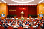 Phiên bế mạc Hội nghị lần thứ 14 Ban Chấp hành Trung ương Đảng khóa XIII. (Ảnh: Thống Nhất/TTXVN)