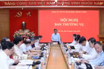 Hội nghị Ban Thường vụ Đảng ủy các cơ quan Đảng Trung ương. (Ảnh: Phương Hoa/TTXVN)