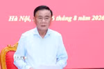 Đồng chí Trần Cẩm Tú, Ủy viên Bộ Chính trị, Thường trực Ban Bí thư, Bí thư Đảng ủy các cơ quan Đảng Trung ương phát biểu kết luận hội nghị. (Ảnh: Phương Hoa/TTXVN)