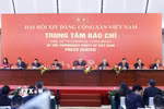 Tổng Bí thư Tô Lâm chủ trì buổi họp báo. (Ảnh: TTXVN)