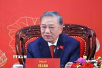 Tổng Bí thư Tô Lâm trả lời câu hỏi của phóng viên cơ quan báo chí. (Ảnh: TTXVN)