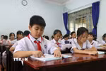 Học sinh tại một lớp học. (Ảnh: Nguyên Dung/TTXVN)