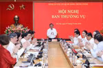 Đồng chí Trần Cẩm Tú, Ủy viên Bộ Chính trị, Thường trực Ban Bí thư, Bí thư Đảng ủy các cơ quan Đảng Trung ương phát biểu chỉ đạo Hội nghị. (Ảnh: Phương Hoa/TTXVN)