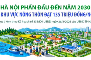 Hà Nội đặt mục tiêu đến năm 2030, thu nhập khu vực nông thôn đạt 135 triệu đồng