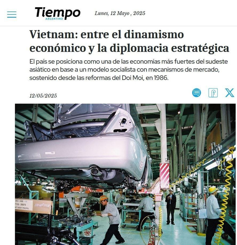Truyền thông Argentina ca ngợi kinh tế và ngoại giao hiệu quả của Việt Nam
