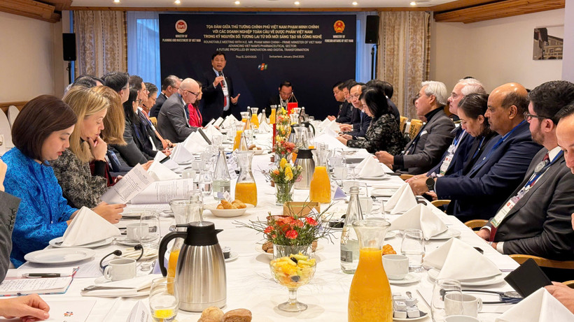 Chủ tịch Tập đoàn FPT phát biểu tại sự kiện. (Ảnh: PV/Vietnam+)