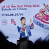 Ca sỹ Hoàng Dũng tham gia biểu diễn trong Lễ hội Balade en France năm 2024. (Ảnh: PV/Vietnam+)
