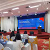 Hội nghị được tổ chức theo hình thức trực tiếp kết hợp trực tuyến, kết nối tới các cơ quan báo chí các tỉnh, thành phố trong cả nước. (Ảnh: Minh Thu/Vietnam+)