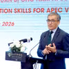 Ông Fernando Salas, Giám đốc Bộ phận Truyền thông và Quan hệ công chúng Ban Thư ký APEC quốc tế tham dự Hội thảo. (Ảnh: Quang Hòa)