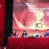 Đại diện Ban Tổ chức tại buổi họp báo phát động Giải thưởng Quảng cáo sáng tạo Việt Nam. (Ảnh: Nam Nguyễn/Vietnam+)