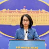 Người Phát ngôn Bộ Ngoại giao Việt Nam Phạm Thu Hằng tại họp báo thường kỳ Bộ Ngoại giao. (Ảnh: BNG)