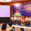 Phiên thảo luận 10 với chủ đề "Nghị quyết 18 và yêu cầu đổi mới nhân sự báo chí". (Ảnh: Khánh Hoà/TTXVN)