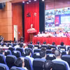 Hội nghị được tổ chức trực tiếp tại trụ sở Bộ Văn hóa, Thể thao và Du lịch và kết nối trực tuyến tới 34 điểm cầu tại các tỉnh, thành phố. (Ảnh: Tam Ninh)
