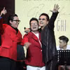 Bằng Kiều, Tuấn Hưng, Anh Tú tái hợp trong live concert của nhóm Quả Dưa Hấu. (Ảnh: PV/Vietnam+)
