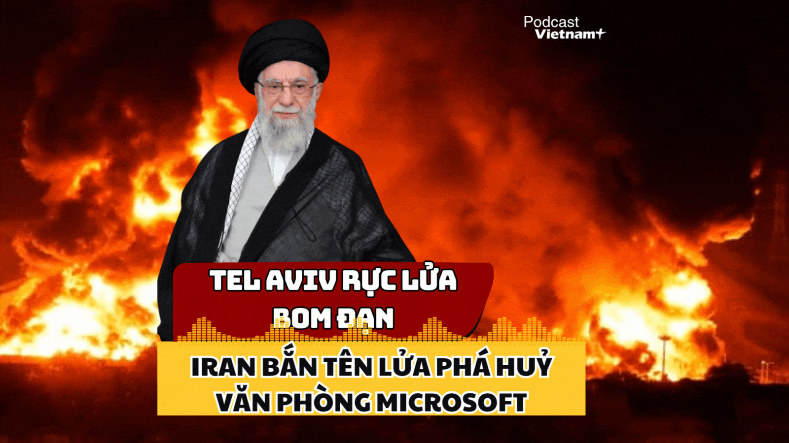 Iran lại tung đòn "ăn miếng trả miếng", tên lửa phá hủy trụ sở Microsoft ở Tel Aviv