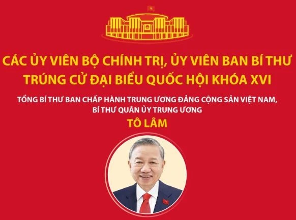 Các Ủy viên Bộ Chính trị, Ủy viên Ban Bí thư trúng cử Đại biểu Quốc hội khóa XVI
