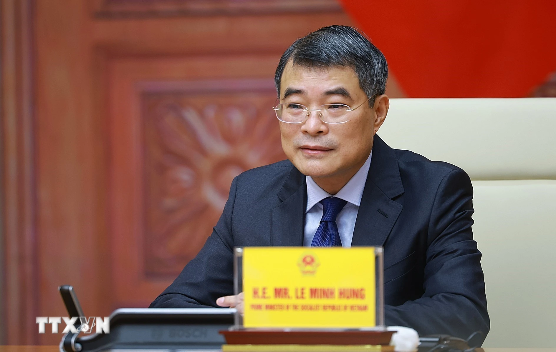 Thủ tướng Phạm Minh Chính phát biểu tại Hội nghị Thượng đỉnh trực tuyến AZEC mở rộng