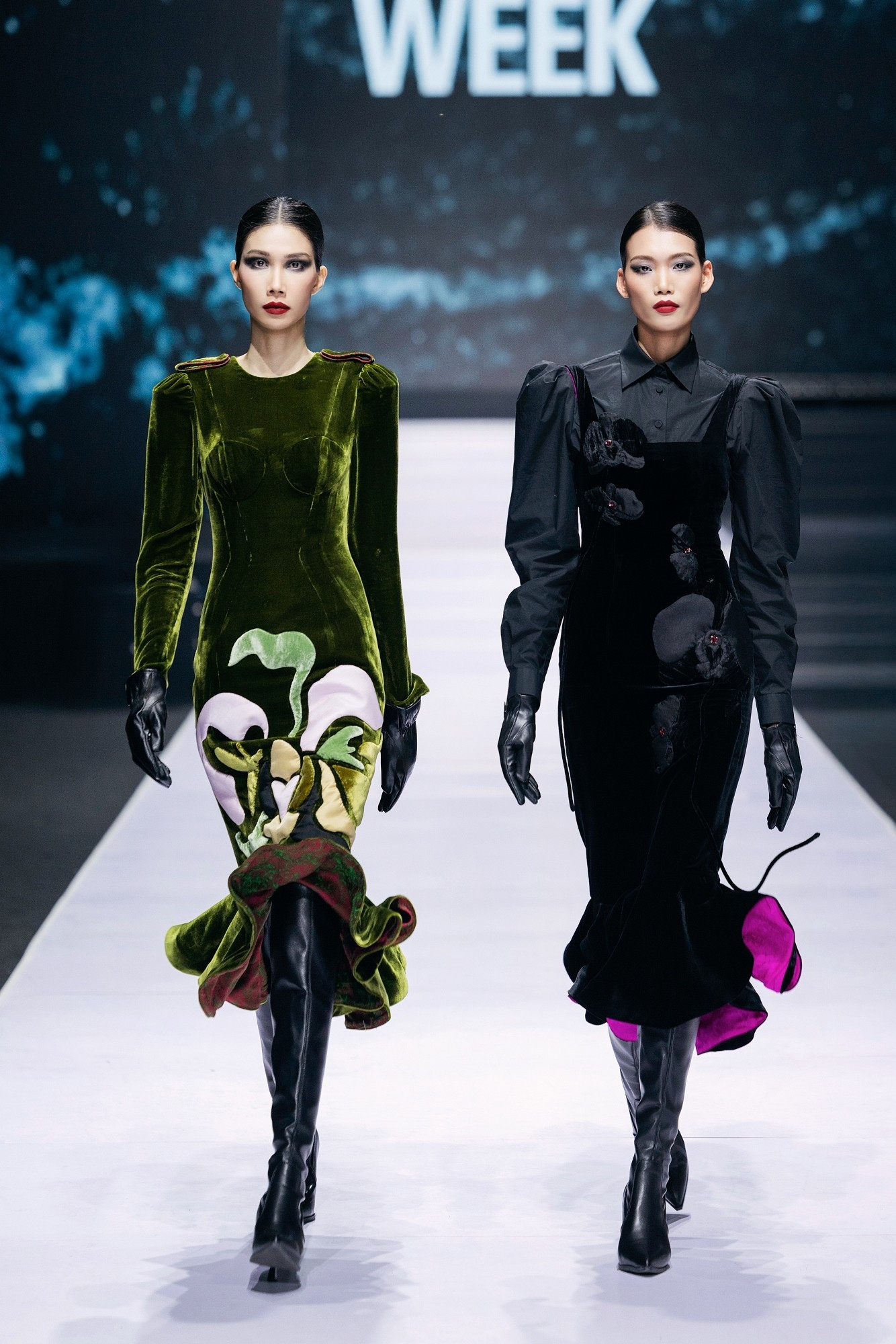 ការរចនាពីការប្រមូល Black Parade ដោយអ្នករចនា Ha Linh Thu នៅរាត្រីបើកសម្ពោធ Avifw FW 2025.jpg