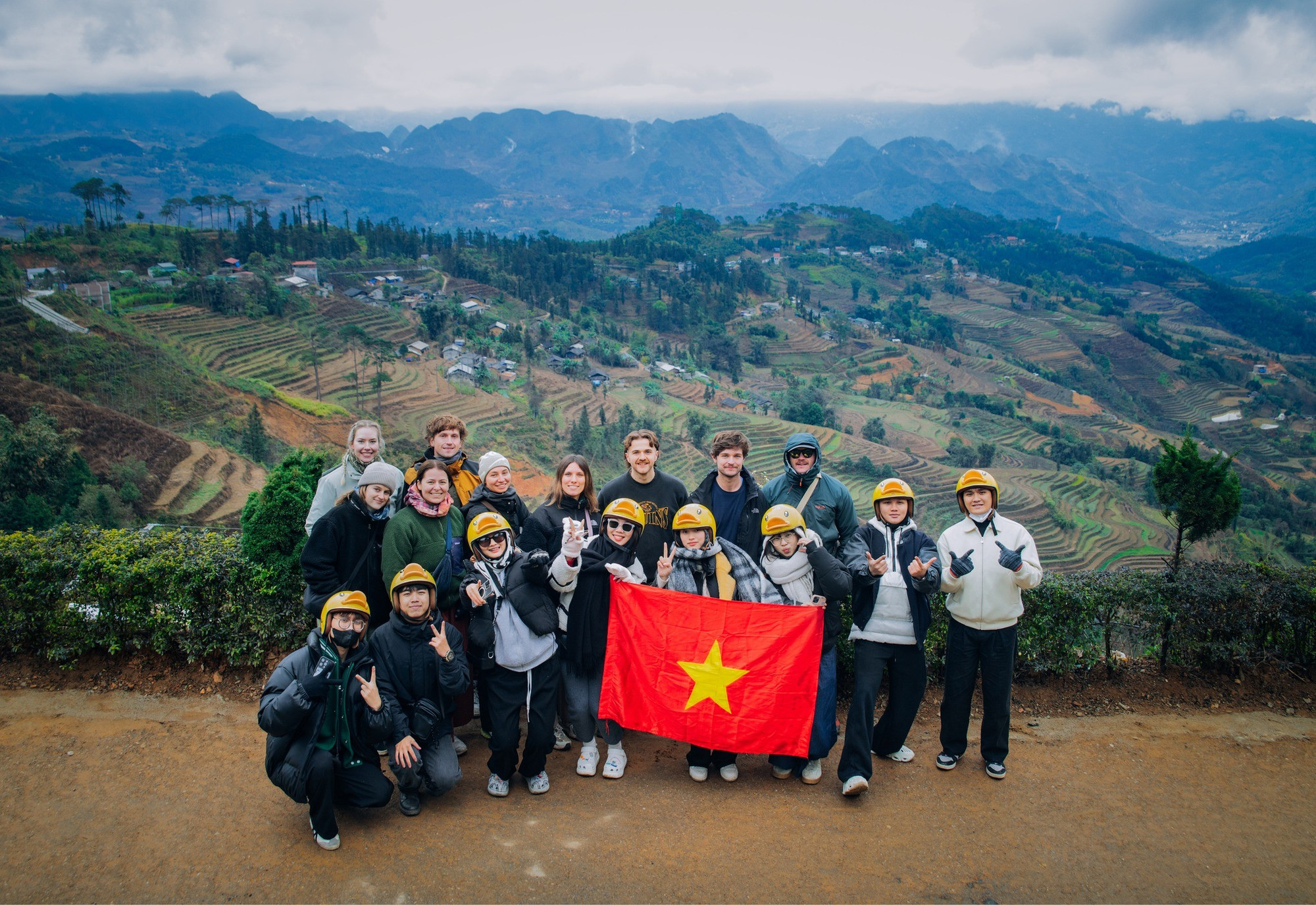 Not only domestic tourists but also international tourists are passionate about Ha Giang. (Photo: Vuong Cong Nam/Vietnam+) 494201624-2480917055582755-3489930375083306259-n.jpg