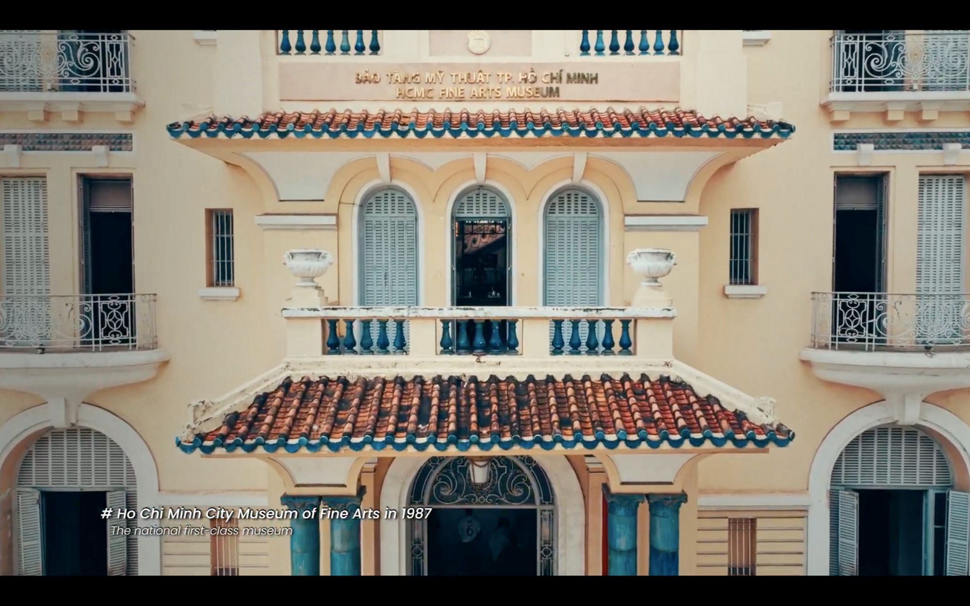 Hình ảnh Bảo tàng Mỹ thuật Thành phố Hồ Chí Minh trong phim. (Ảnh: Đoàn làm phim)
