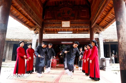 Hát Xoan là một di sản văn hóa phi vật thể quý giá của vùng đất Tổ Hùng Vương. (Ảnh: Mai Mai/Vietnam+)