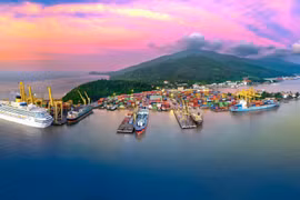 Quy hoạch chi tiết phát triển vùng đất, vùng nước cảng biển Đà Nẵng thời kỳ 2021-2030, tầm nhìn đến năm 2050 sẽ tạo cơ hội phát triển kết cấu hạ tầng cảng biển. (Ảnh: PV/Vietnam+)