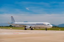 Vietravel Airlines đặt mục tiêu tăng tốc đầu tư đồng bộ cả về quy mô đội tàu bay. (Ảnh: PV/Vietnam+)
