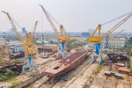 Các doanh nghiệp đóng tàu làm không hết việc và thậm chí đã có đơn hàng tới năm 2028. (Ảnh: Việt Hùng/Vietnam+)