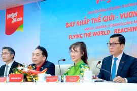 Đại hội đồng cổ đông thường niên 2026 của Vietjet. (Ảnh: PV/Vietnam+)