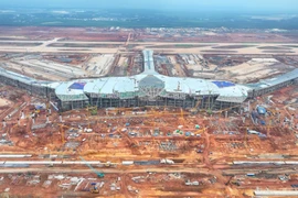 Cảng Hàng không quốc tế Long Thành chuẩn bị đưa vào khai thác năm 2026. (Ảnh: PV/Vietnam+)