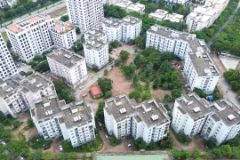Một dự án nhà ở xã hội tại phường Việt Hưng, thành phố Hà Nội. (Ảnh: Khánh Hùng/Vietnam+)