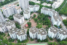 Một dự án nhà ở xã hội tại phường Việt Hưng, thành phố Hà Nội. (Ảnh: Khánh Hùng/Vietnam+)