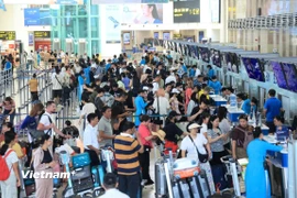 Hoạt động vận chuyển của ngành Hàng không đạt mức tăng trưởng cao trong năm 2025. (Ảnh: Việt Hùng/Vietnam+)