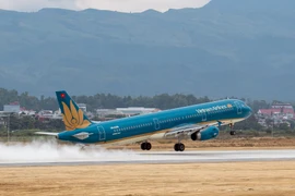Vietnam Airlines bổ sung các chuyến bay Hà Nội-Điện Biên trong tháng Ba, tạo điều kiện thuận lợi cho người dân và du khách tham dự Lễ hội Hoa Ban 2026. (Ảnh: PV/Vietnam+)