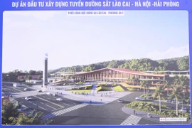 Phối cảnh ga Lào Cai của Dự án đường sắt Lào Cai-Hà Nội-Hải Phòng.
