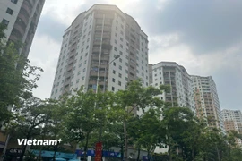 Giá chung cư tại Hà Nội và Thành phố Hồ Chí Minh và các đô thị lớn tiếp tục tăng cao trong năm 2025. (Ảnh: Việt Hùng/Vietnam+)