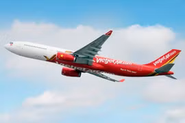 Vietjet khai thác gần 3.800 chuyến bay đáp ứng nhu cầu cao điểm lễ 30/4-1/5.(Ảnh: PV/Vietnam)