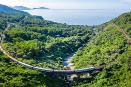 Đường sắt sắp chạy đôi tàu khách hàng ngày giữa Đồng Hới-Đông Hà. (Ảnh: PV/Vietnam+)