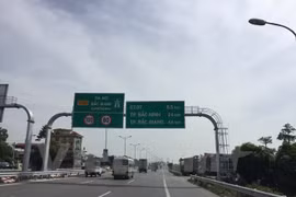 Tuyến đường cao tốc Hà Nội-Bắc Giang. (Ảnh: Việt Hùng/Vietnam+)