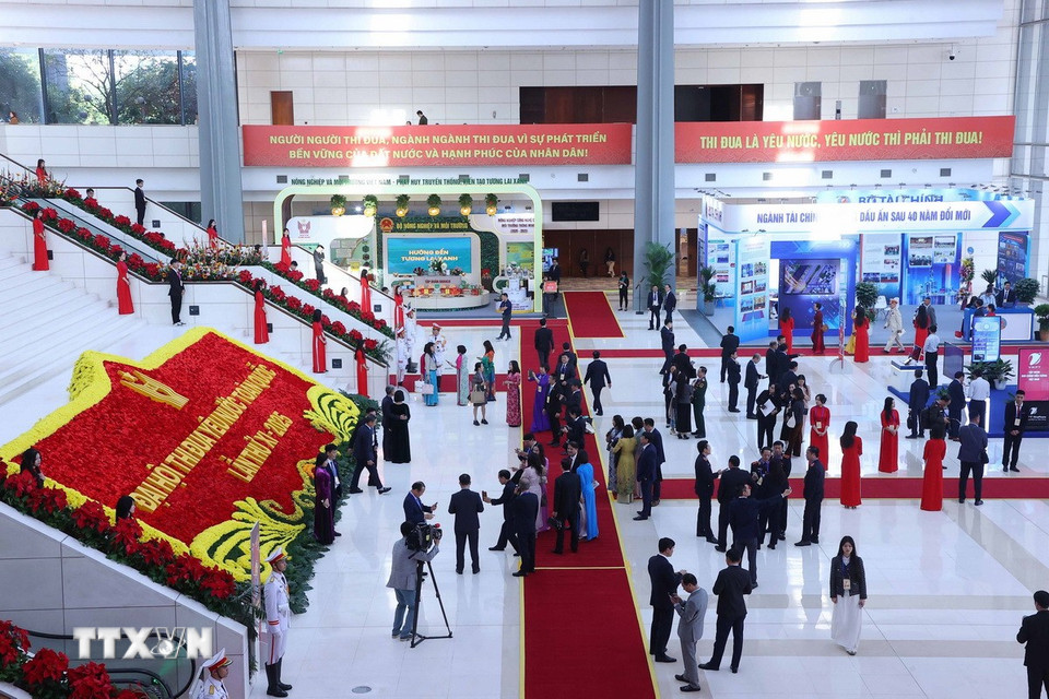 Quang cảnh bên lề đại hội. (Ảnh: Văn Điệp/TTXVN)